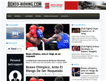 Tablet Screenshot of boxeo-boxing.com